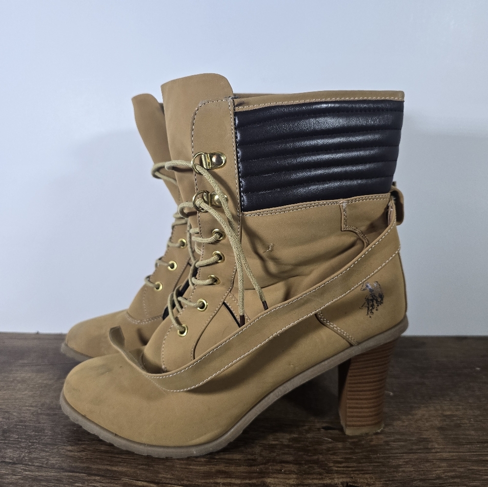 U.S. Polo Assn. women's heeled boots Size Women's 11M